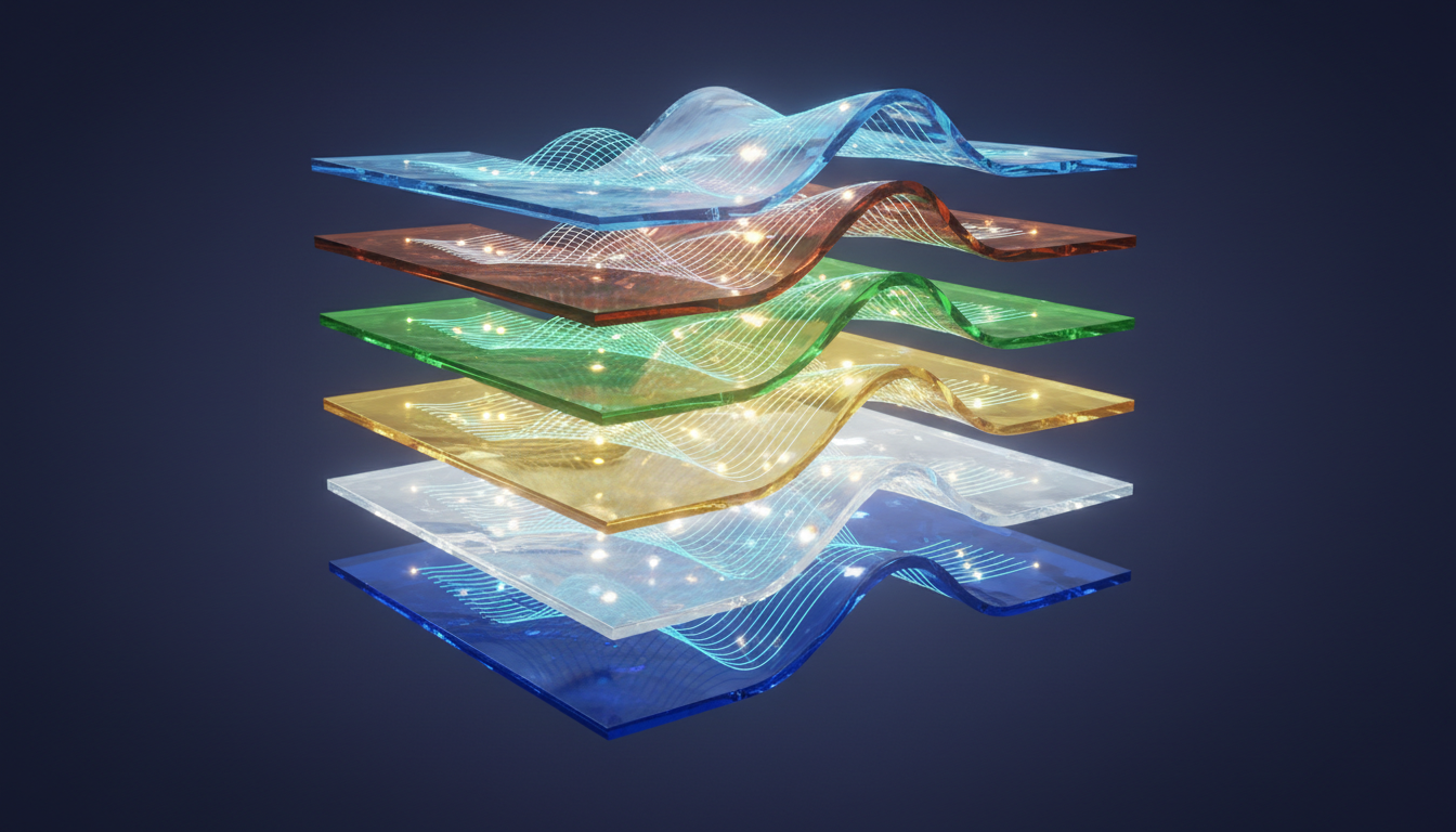 Layered crystalline structures representing time-series seasonal data decomposition with Fourier waves for stochastic mathematical modeling and demand forecasting analysis