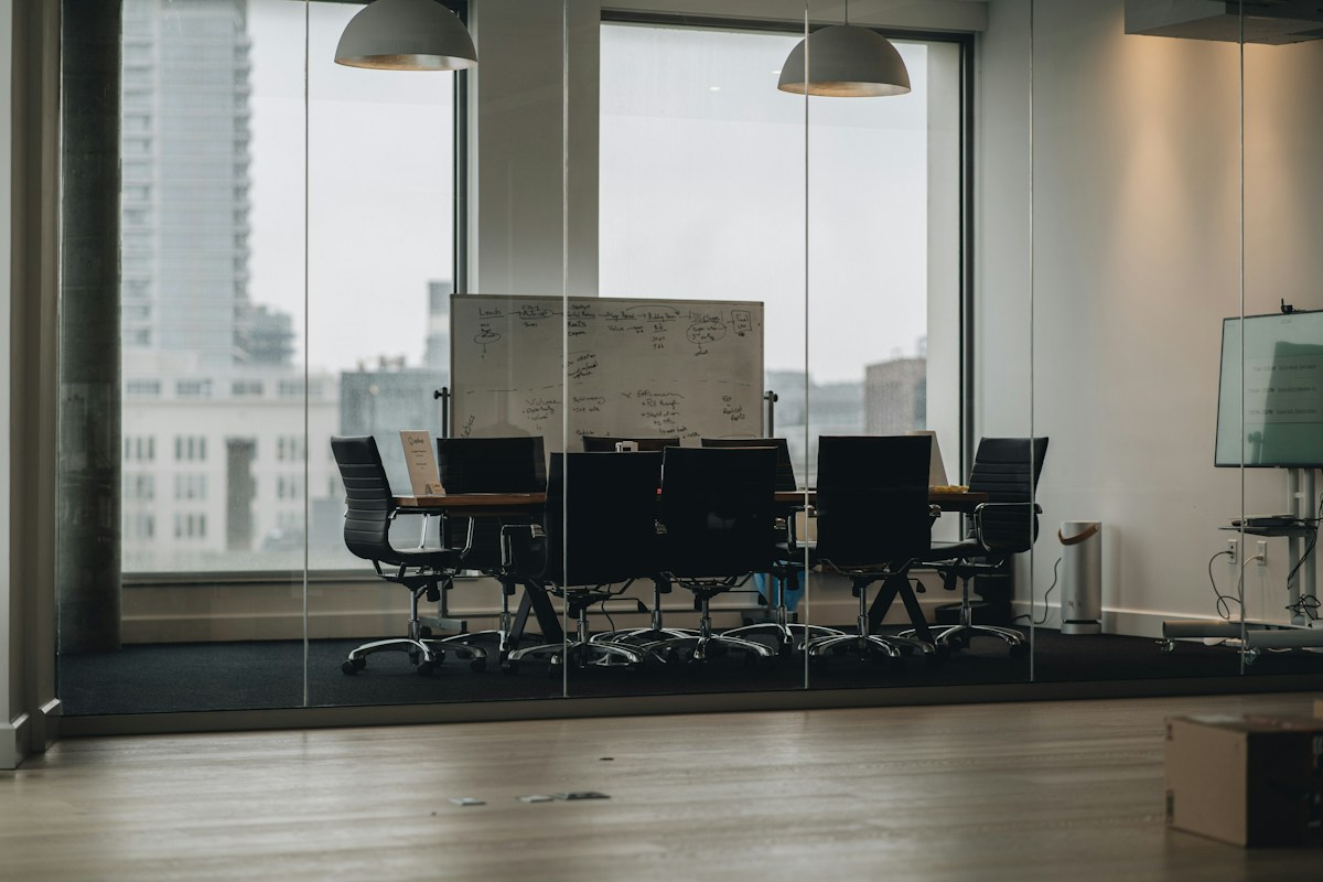 Corporate leadership board evaluating enterprise risk management models